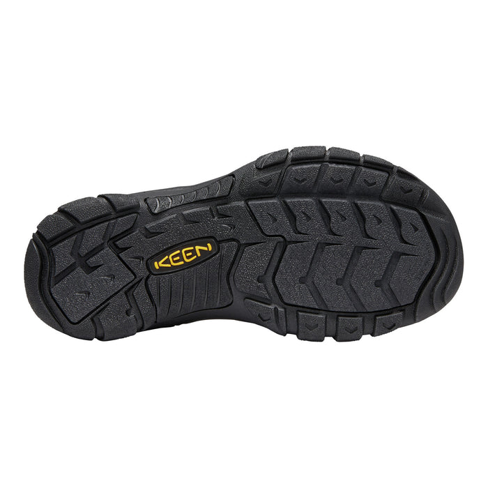 Black sole of a shoe with 'Keen' logo on a white background