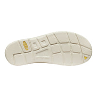White shoe sole with brand logo on a white background