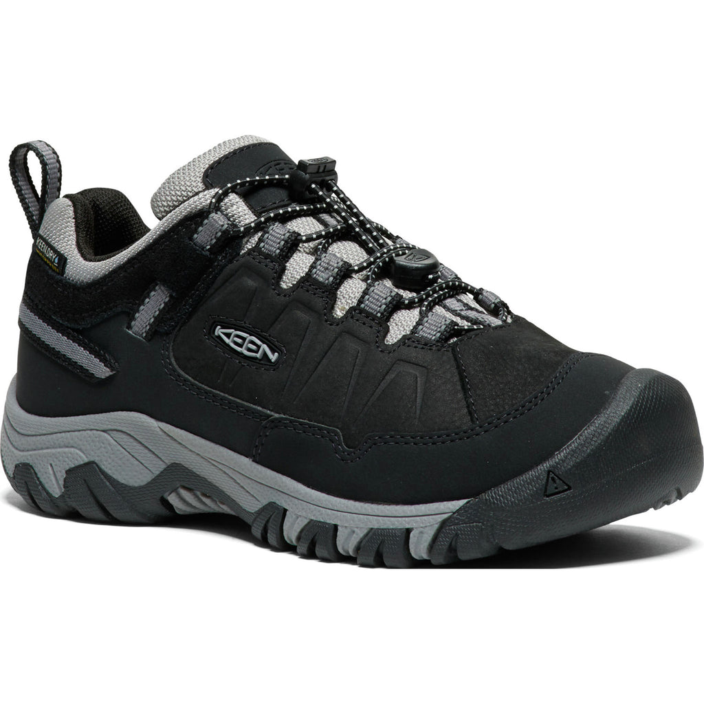 Big Kids' Targhee IV Low Wp Black/Steel Grey