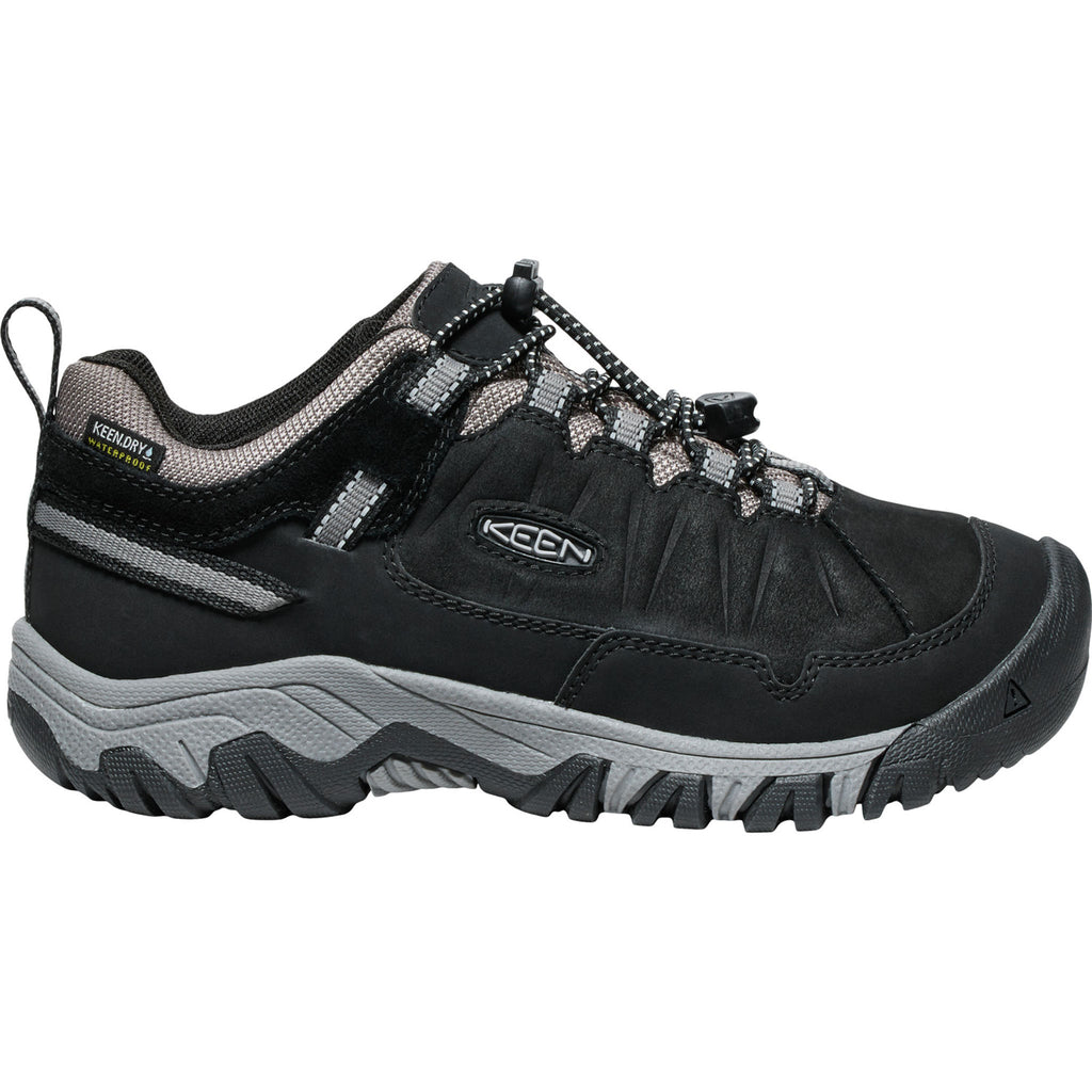 Big Kids' Targhee IV Low Wp Black/Steel Grey