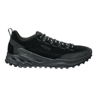 Black hiking shoe with KEEN logo on a white background