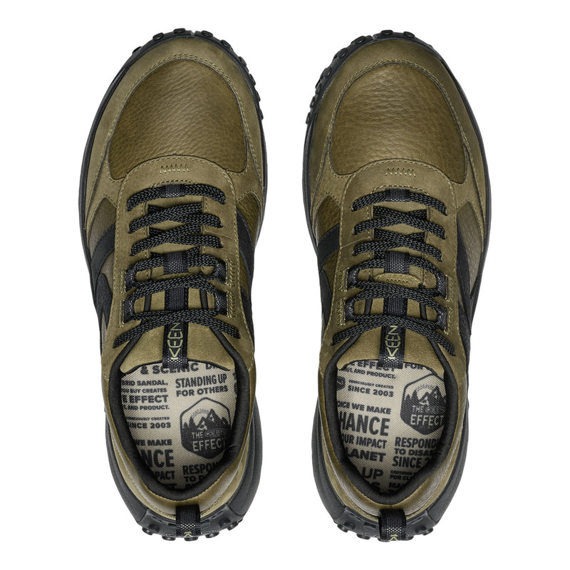 Men's KS86 Leather Sneaker Dark Olive/Black