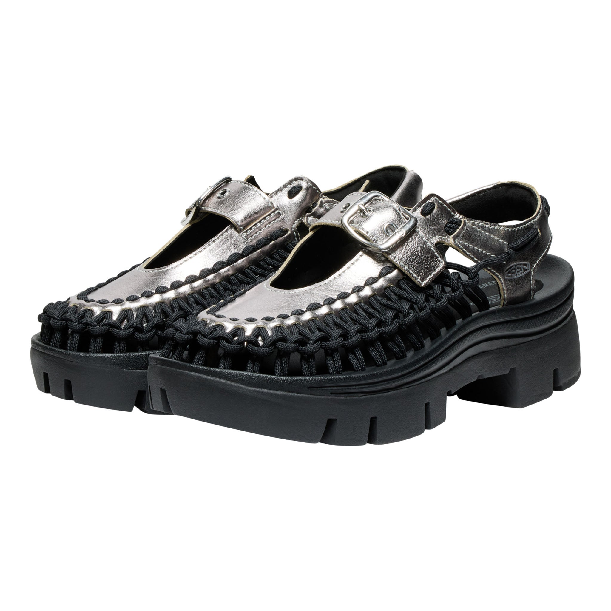 All Gender UNEEK PLT Mary Jane Silver/Black – KEEN Footwear
