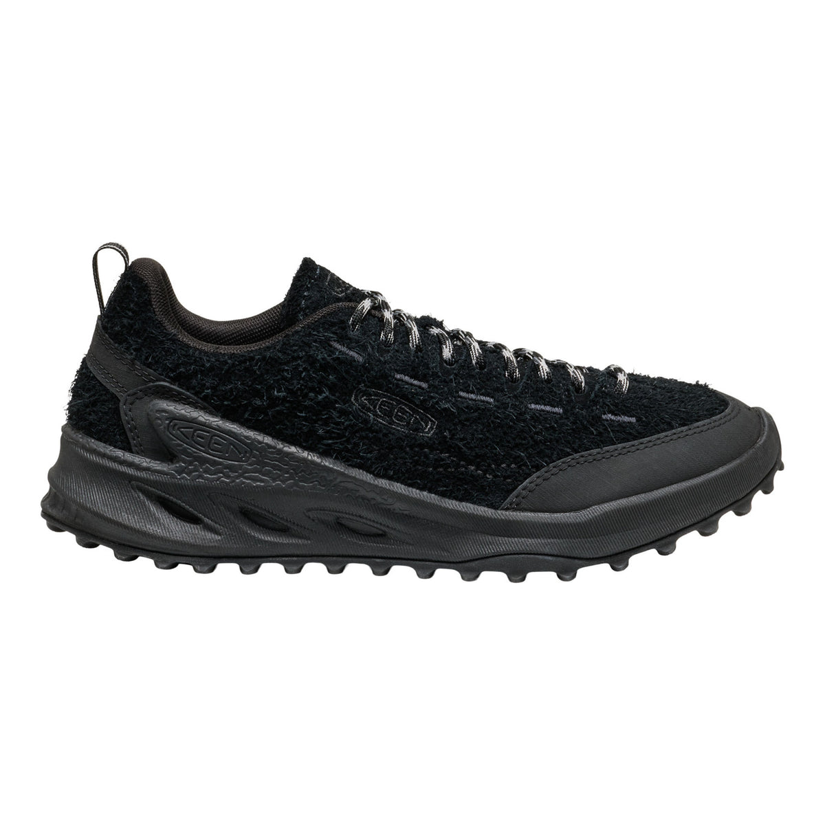 Black sneaker on a white background