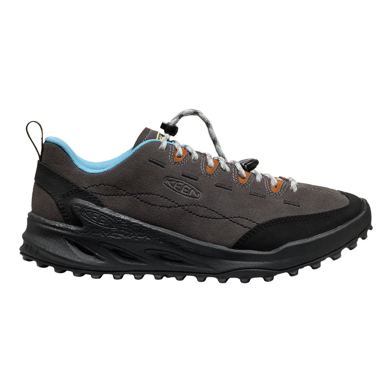 Gray hiking shoe with KEEN logo on a white background