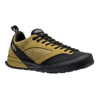 Yellow and black sneaker on a white background