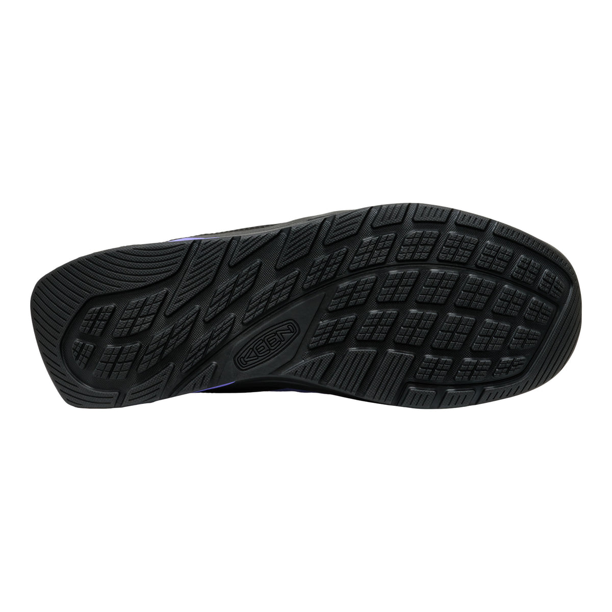 Black sole of a shoe on a white background