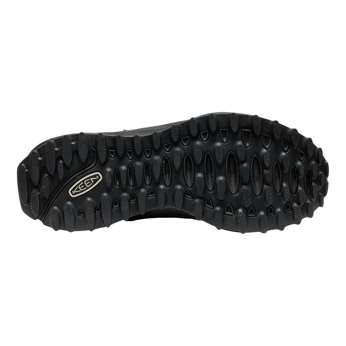 Black shoe sole on a white background