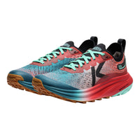 Colorful running shoes with a white background