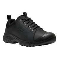 Black KEEN shoe on a white background