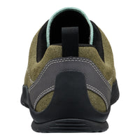 Green and gray shoe on a white background