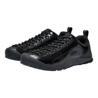 Black shoe on a white background