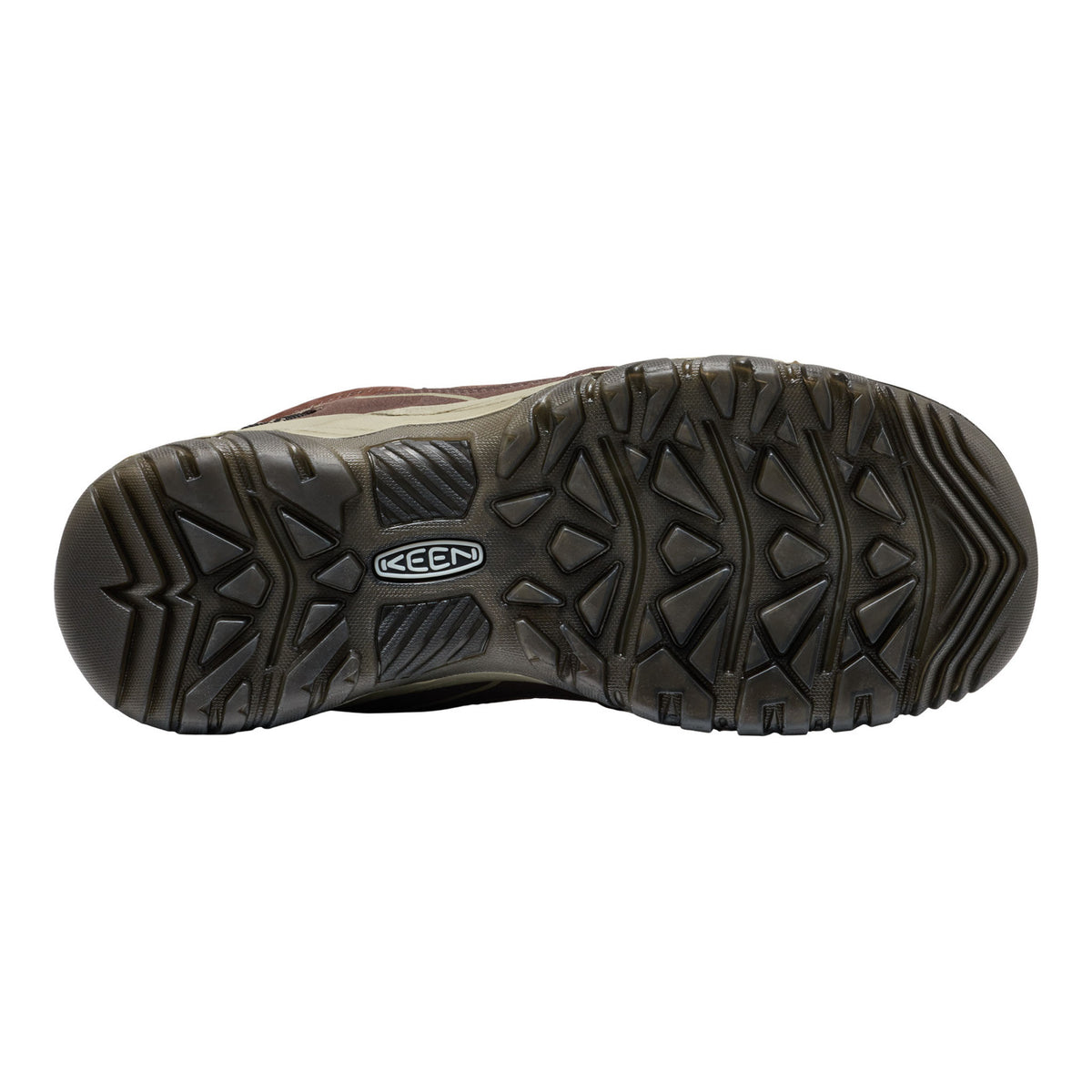 Black sole of a shoe on a white background