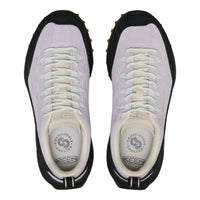 Pair of Keen hiking shoes on a white background