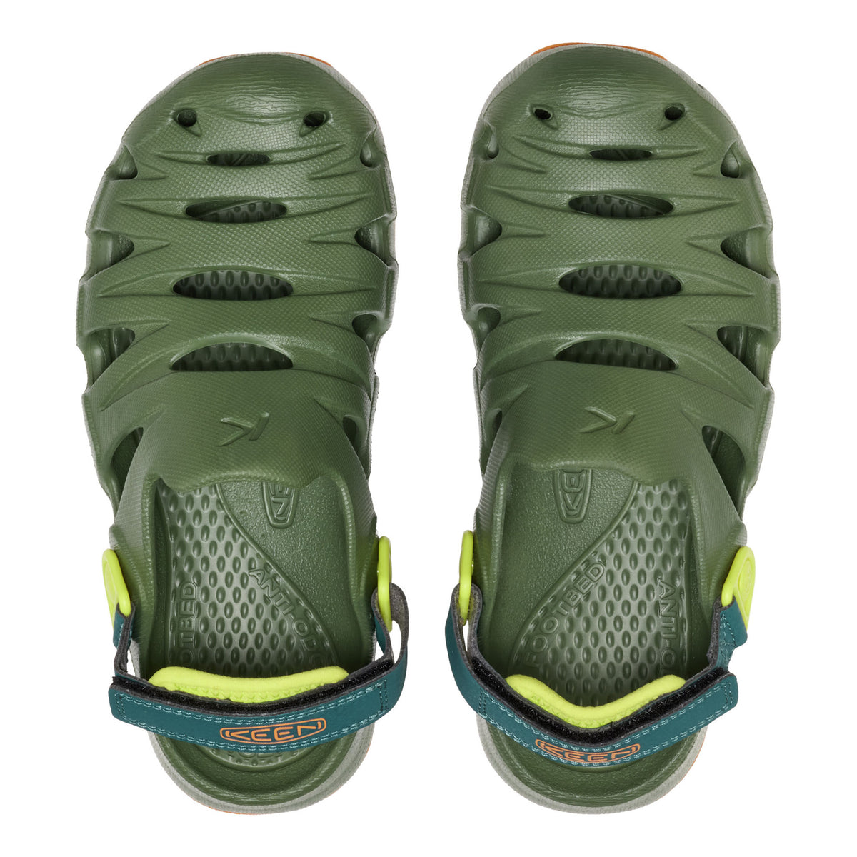 Big Kids' HYPERFLT Bronze Green/Orange Peel