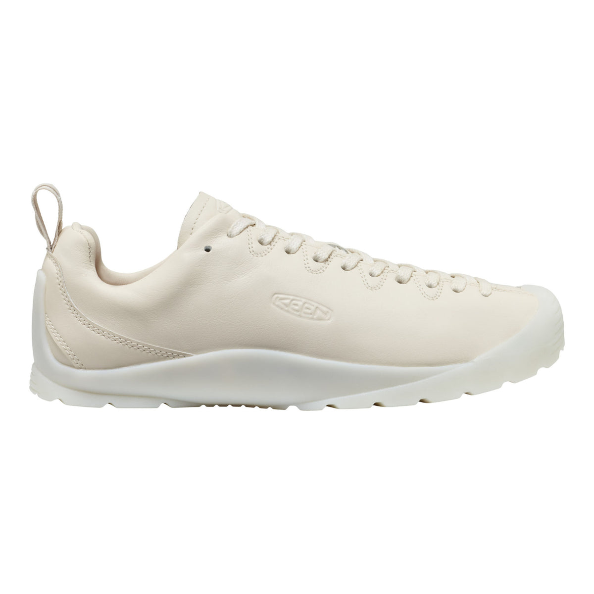 Beige sneaker on a white background