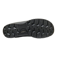 Black shoe sole with 'KEEN' branding on a white background