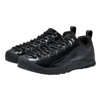 Black sneakers on a white background