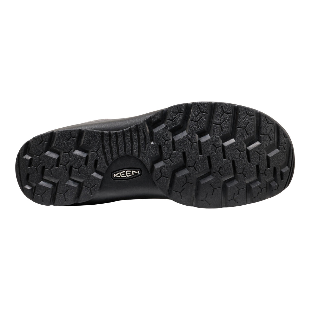 Black shoe sole on a white background