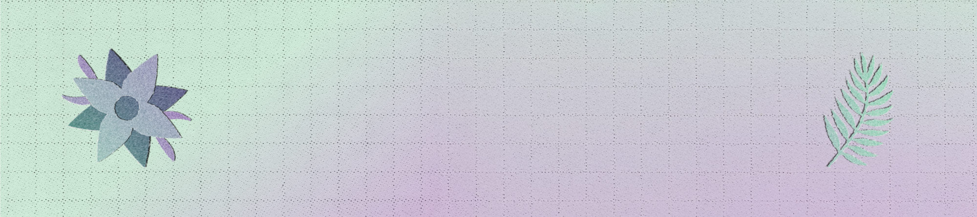 Gradient background with decorative elements on a light purple and green color scheme