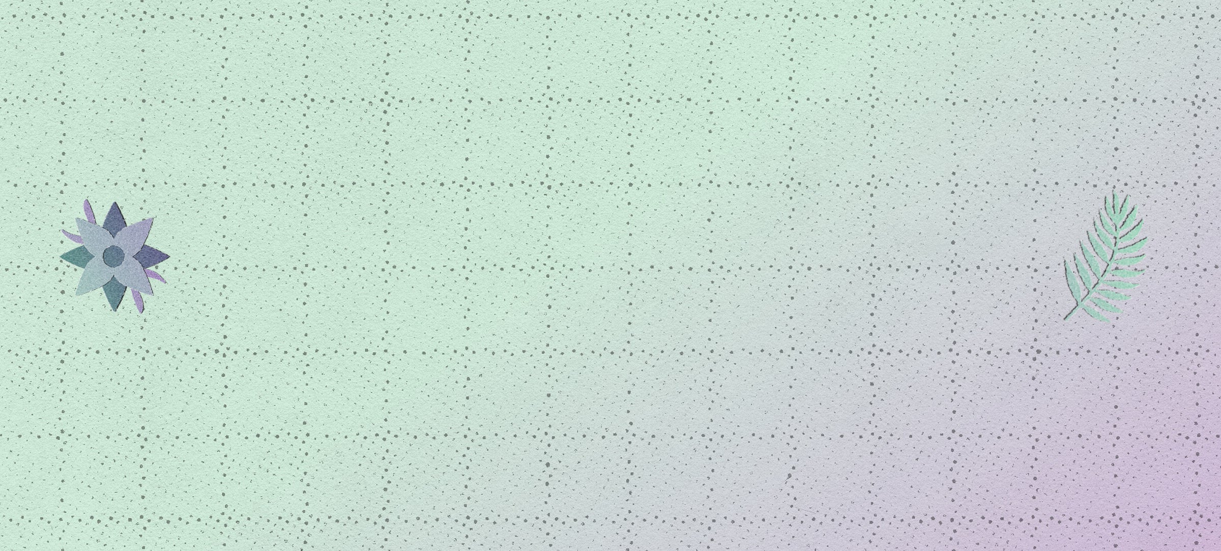 Gradient background with floral and leaf designs on a textured surface